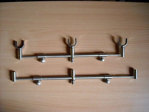 Chab adjusta  2/3 rod buzz bars set + solar velcro stainless rest   180 ron